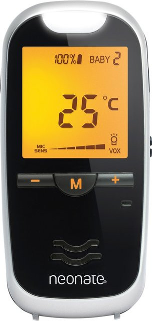 Neonate Babyphone BC-6500D strahlungsarm in Schwarz mit Temperaturanzeige und Walkie-Talkie-Funktion - Bild 1