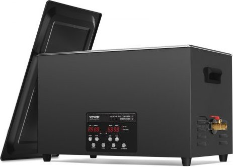 VEVOR Ultraschallreiniger 30 L mit 600 W, 40 kHz Digitales Ultraschallreinigungsgerät aus Edelstahl in Schwarz mit Entgasung, Schonmodus, Timer und Heizung für Schmuck und Werkzeuge - Bild 1