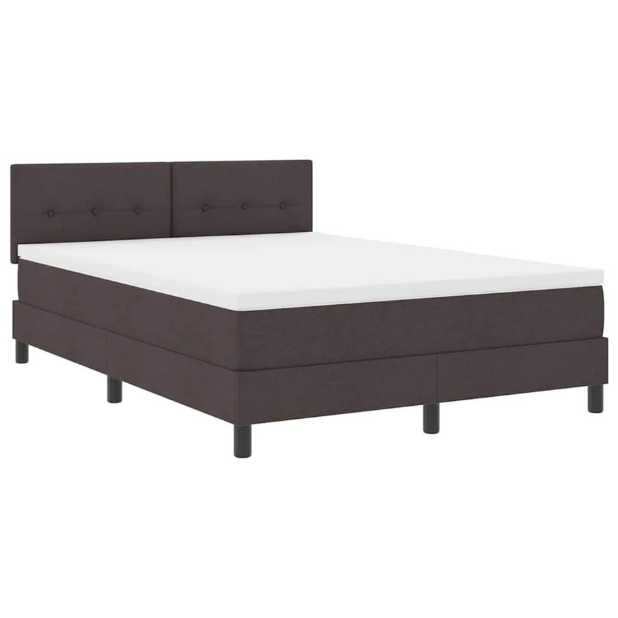 vidaXL Boxspringbett mit Matratze und Schubladen in Braun, B/T/H: 140 x 190 cm - Bild 2