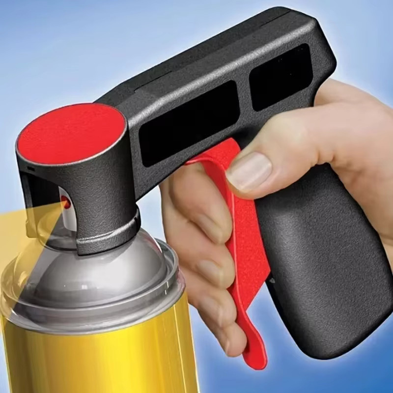 Elektrische Handspritzpistole aus Kunststoff in Schwarz für farbwechselnde Folienkleber zur Autopflege - Bild 2