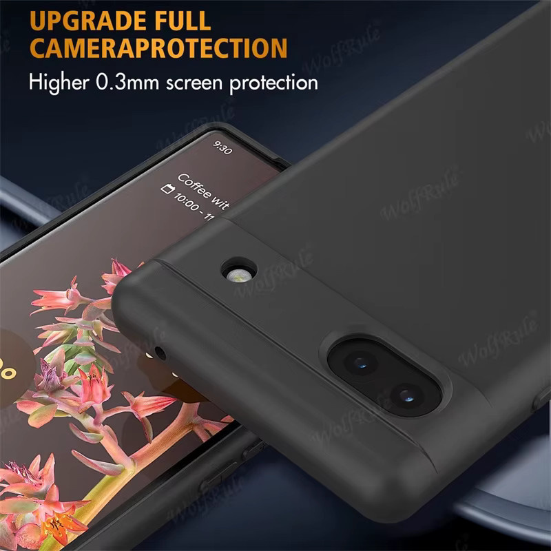 Google Pixel 10A Schutzhülle aus weichem Silikon und TPU in Blau - Bild 2