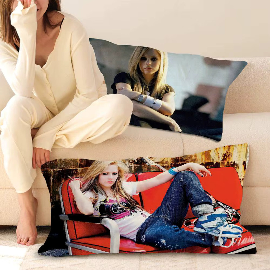 Singer A-Avril L-Lavigne Kissenhandtuch aus Polyester, mehrfarbig, B/T: 50 x 50 cm - Bild 3