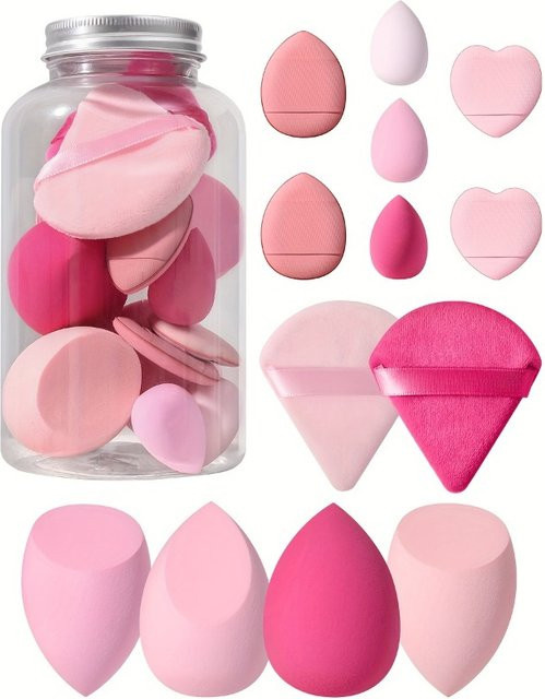 Gesichts-Make-up-Werkzeug-Set mit Organizer, Beauty Eggs und Puffs - Bild 1