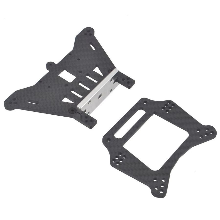 Traxxas RC Carbonfaser-Stoßdämpferhalterungen vorne und hinten, Zubehör - Bild 3