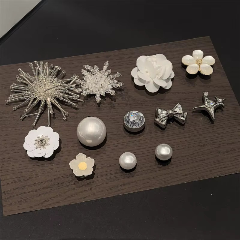 SMATLELF Charms-Set Damen, Blumen und Perlen, Bunt - Bild 3