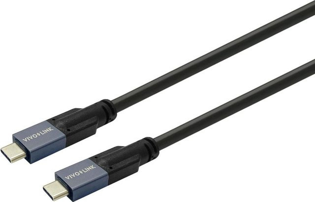 Vivolink USB-C Kabel USB 3.2 Gen 2 Schwarz, Länge: 7,5 m - Bild 1