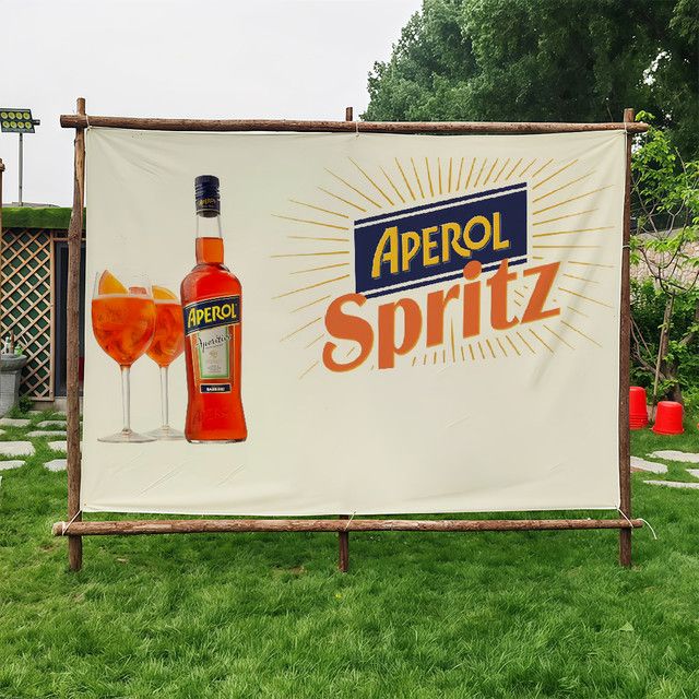 Aperol Flagge in Orange für Party und Festival Dekoration - Bild 1