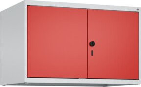 C+P Aufsatzschrank Classic PLUS mit 2 Abteilen, Verkehrsrot, B/T/H: 80 x 50 x 50 cm - Bild 1