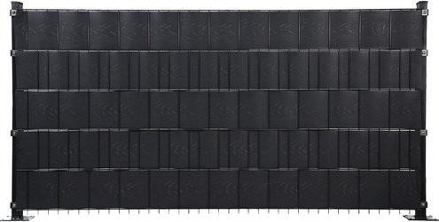 FLORAWORLD Sichtschutzstreifen comfort aus PVC in Anthrazit/Grau, Länge: 201,5 cm, Höhe: 19 cm - Bild 1