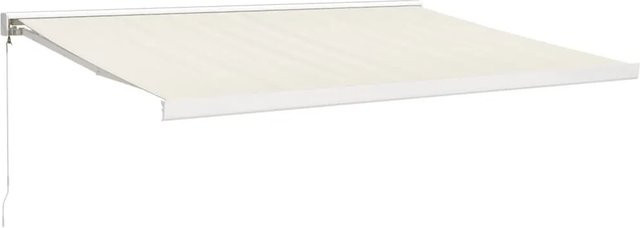 vidaXL Markise Einziehbar Creme aus Aluminium und Polyester B: 400 cm, T: 300 cm - Bild 1