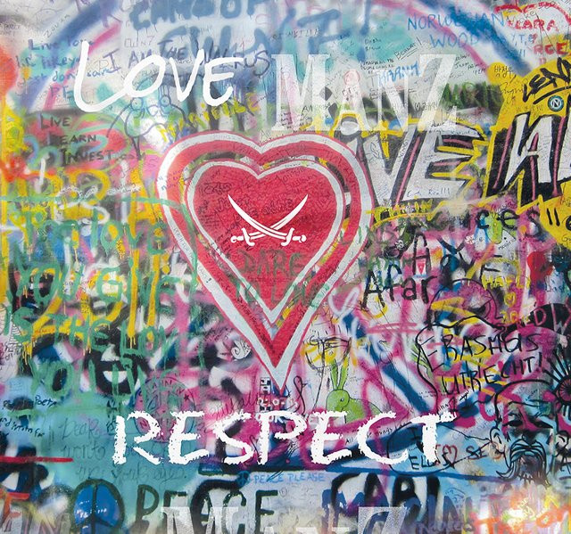 Kissenhülle RESPECT Polarfleece von SANSIBAR in Multicolor mit grafischem Design, Breite: 45,0 cm - Bild 1