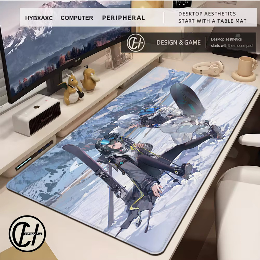 HYBXAXC HD Arknights Endfield Gaming-Mauspad, rutschfestes Gummi-Mauspad in Multicolour für PC und Büro - Bild 2