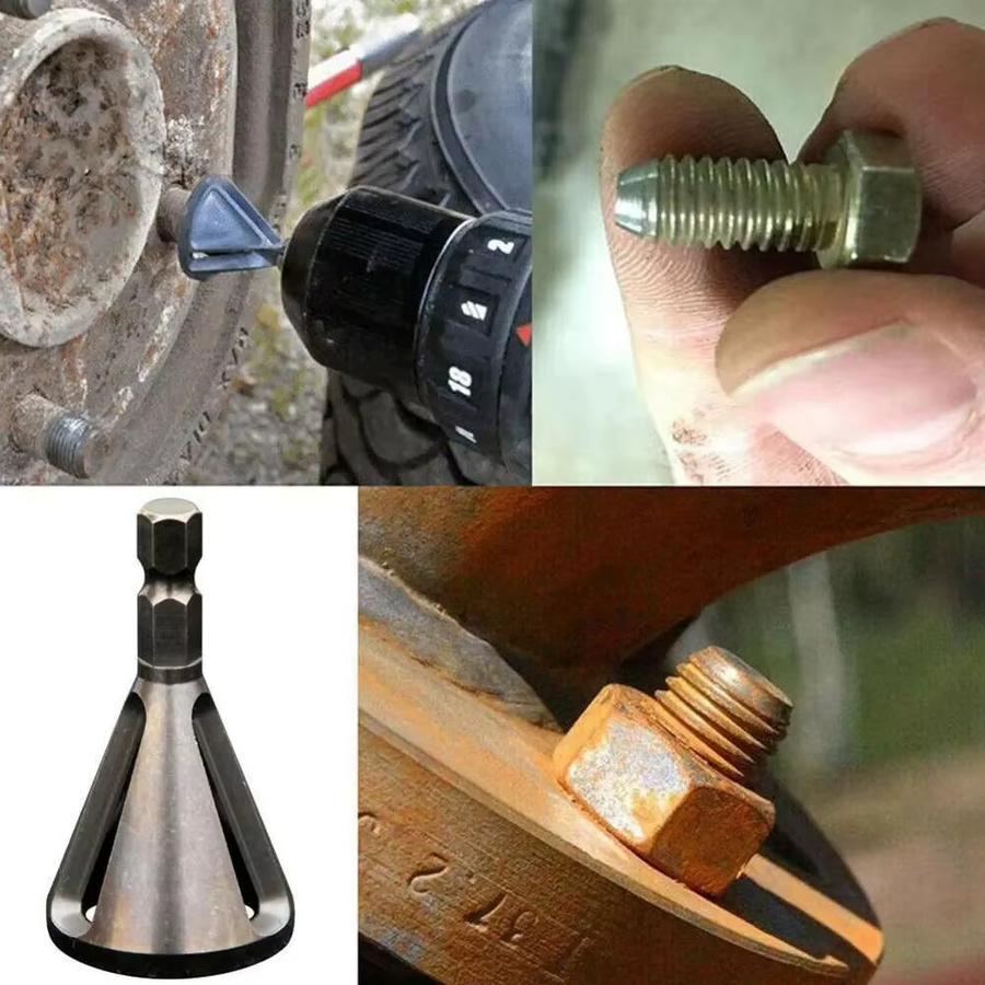 TTAKA7 Entgratungs- und Anfaswerkzeuge aus HSS-Schnellarbeitsstahl in Silber für Edelstahl und Bohrmaschinen mit Dreiecksschäften - Bild 3