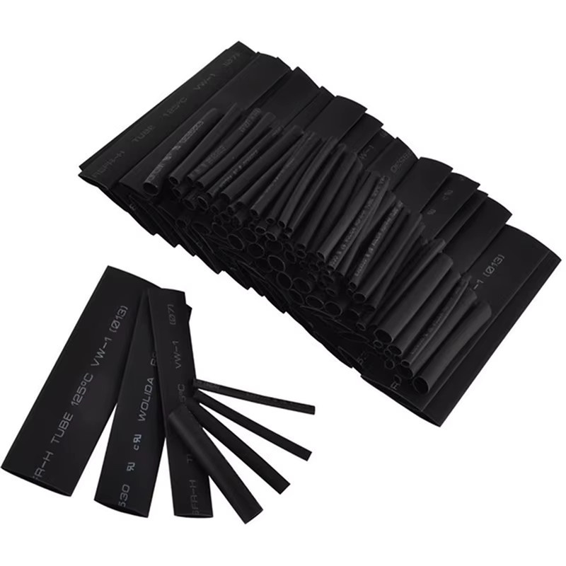 127 Stück Schrumpfschlauch Set aus Polyolefin in Schwarz für Kabel und Auto - Bild 5