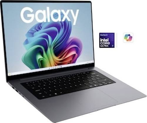 Samsung Galaxy Book6 Notebook in Grau mit 14 Zoll WUXGA Display, Intel Core Ultra 7, 32GB RAM und 512GB SSD, deutsche QWERTZ Tastatur - Bild 1