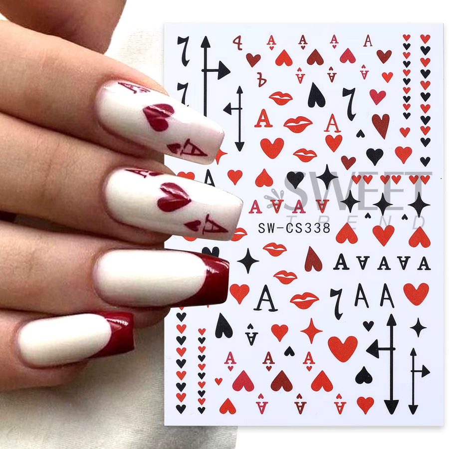 SWEET TREND Nagelaufkleber, 2 Stück, Unisex - Bild 2