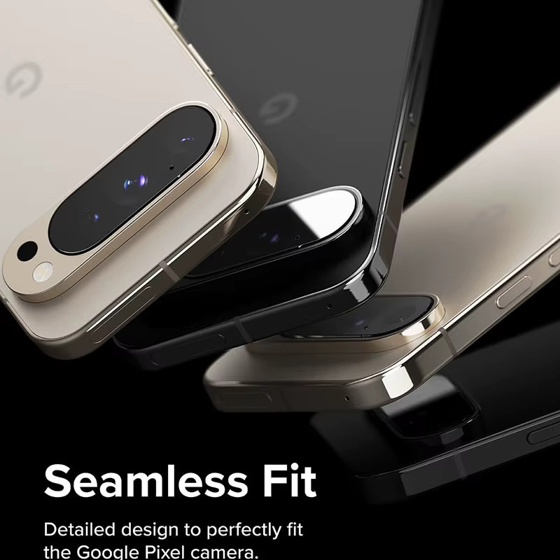 Kamera Objektiv Schutz aus gehärtetem Glas für Google Pixel 9 Pro XL, Pixel 9 und Pixel 9 Pro, transparent - Bild 5