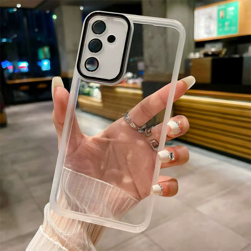 Stoßfeste Silikon Handyhülle für Samsung Galaxy M36 5G, M56 und M16 in Transparent - Bild 1