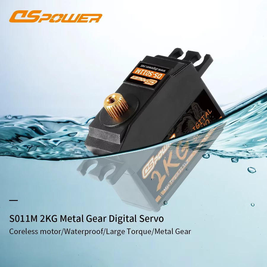DSpower Digital Servo, Metall Getriebe, Wasserdicht, für RC Auto Hubschrauber Boot - Bild 2