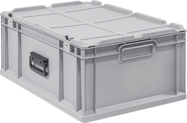PROREGAL Eurobox Nextgen Transportbox Grau, 44 Liter, H x B x T: 23,5 x 40 x 60 cm - Bild 1