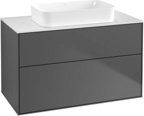 Villeroy & Boch Waschtischunterschrank Finion Wandhängend in Weiß und Anthrazit B: 100 cm, T: 50,1 cm, H: 50 cm - Bild 1