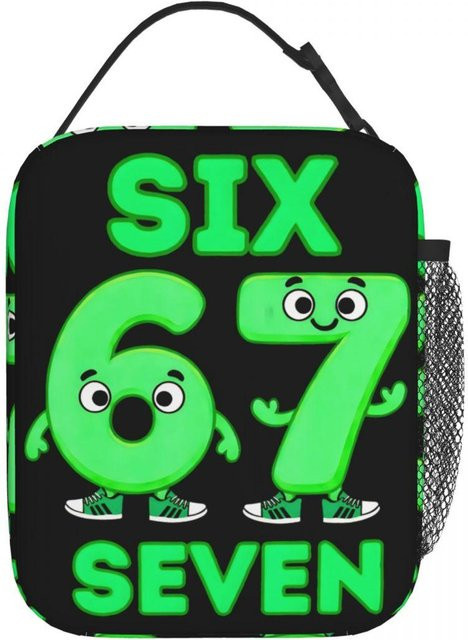 Fancy Style Studio Thermisch isolierte Lunchtasche mit lustigem italienischem Design, Mehrfarbig, One Size - Bild 1