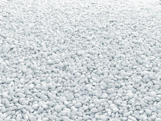 Marmorkies Carrara WECO rund Weiß 15 mm - 25 mm 15 kg - Bild 1