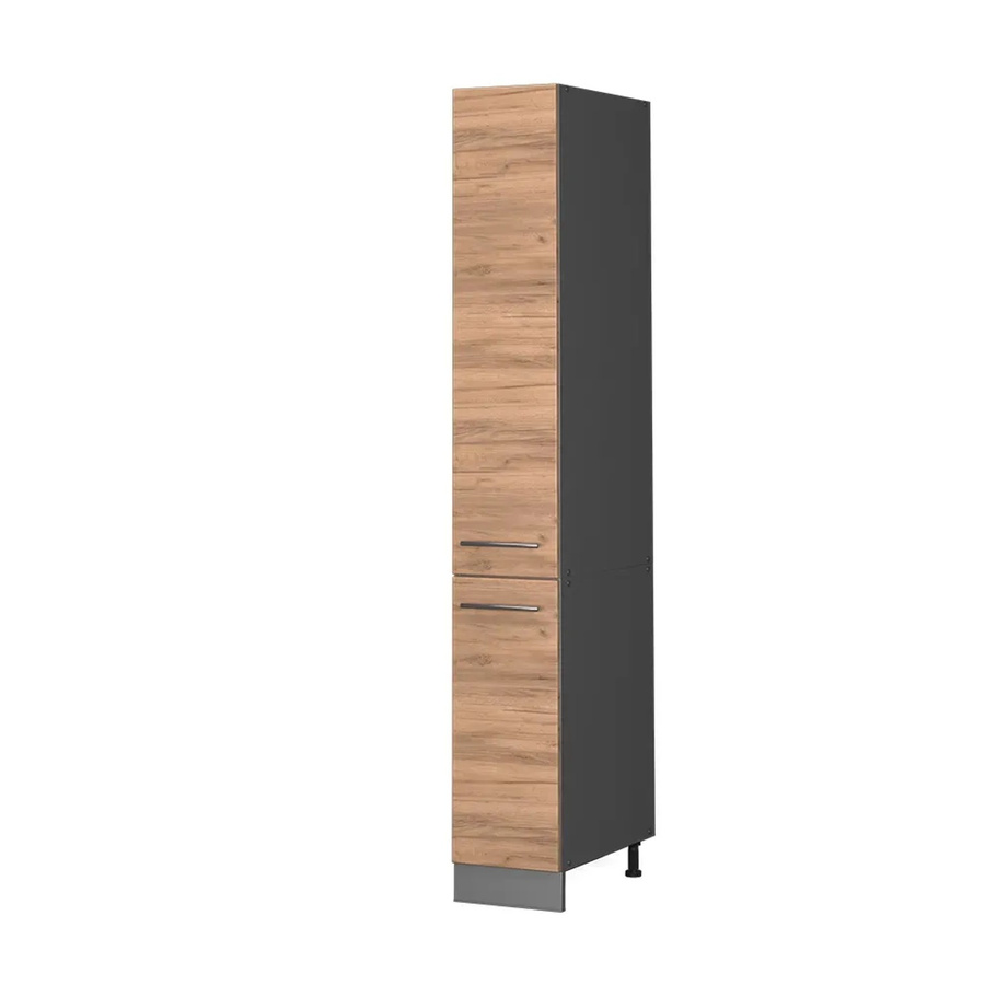 Vicco Apothekerschrank Fame-Line Medizinschrank für die Küche in Eiche und Anthrazit, B/T/H: 30 x 58 x 206,8 cm - Bild 2