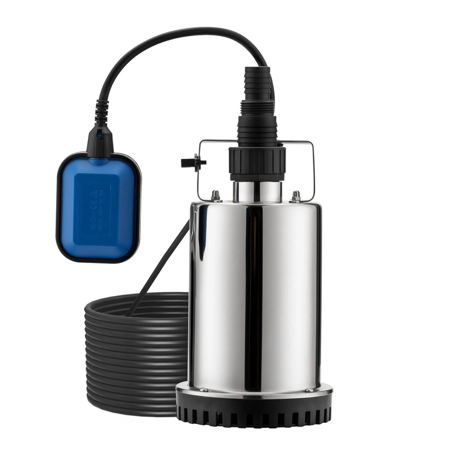 Wiltec Tauchpumpe Schmutzwasserpumpe 7500L/H 400W in Silber - Bild 2