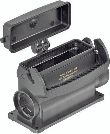 HARTING Sockelgehäuse 19 43 024 0258 19430240258 aus Kunststoff in Schwarz - Bild 1