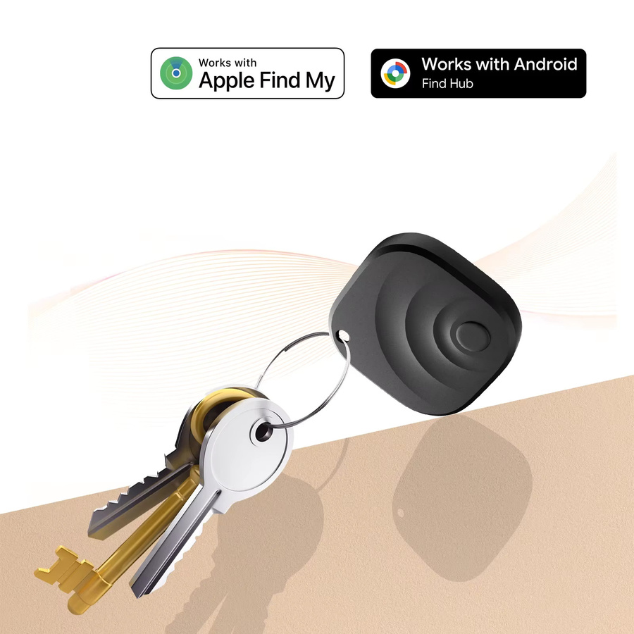 leapii Bluetooth Tracker Air Tag Ersatz für iOS und Android, Wasserdichter Smart Tracking Tag und Schlüsselfinder in Schwarz - Bild 3