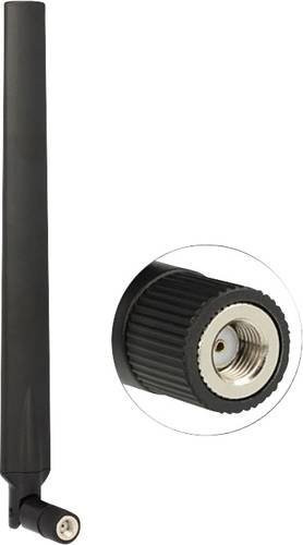 Delock 88899 Dual-Band WLAN Stab-Antenne 7 dB für 2,4 GHz und 5 GHz in Schwarz - Bild 1