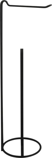 MSV Toilettenpapierhalter Amy aus Stahl in Schwarz, B/H: 15 x 54 cm - Bild 1