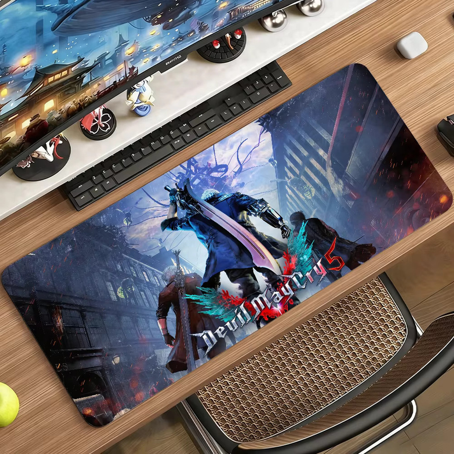 Game D-Devil M-May C-Cry-S Mauspad in Multicolour, rutschfeste Gamer-Schreibtischunterlage für Laptop und Büro - Bild 5