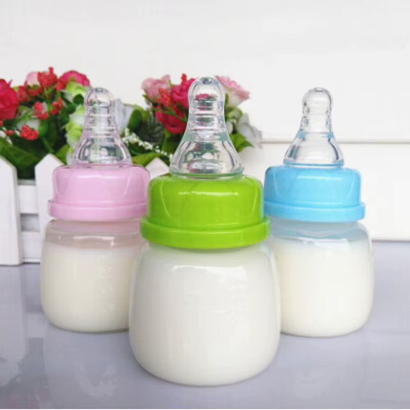 Tragbare Baby-Milchflasche für Neugeborene in Pink, 60 ml, BPA-frei - Bild 1
