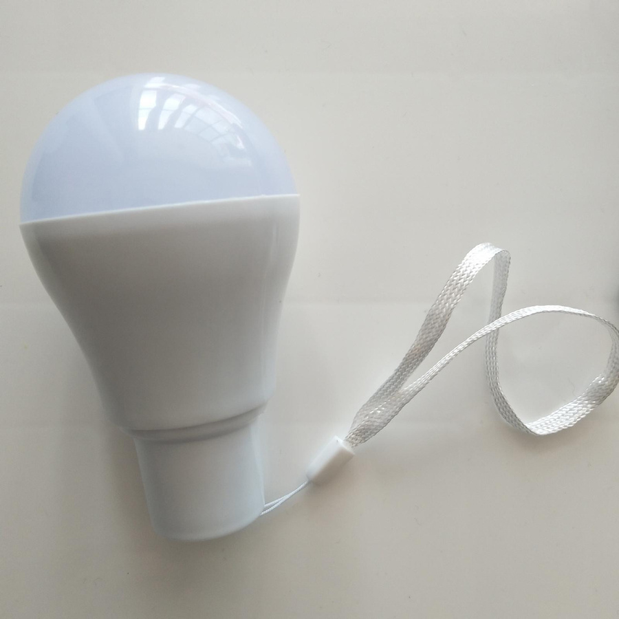 TOMTOP JMS Solar-LED-Notfall-Glühbirne mit Haken für Outdoor, Camping und Nachtmärkte, Weiß - Bild 2
