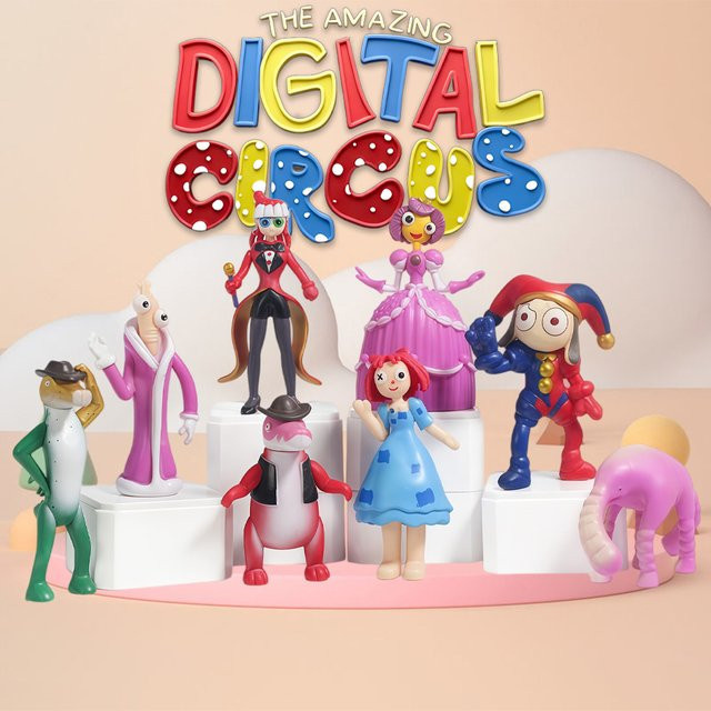Bandai The Amazing Digital Circus Pomni Jax Ragatha, PVC-Puppen - Bild 1