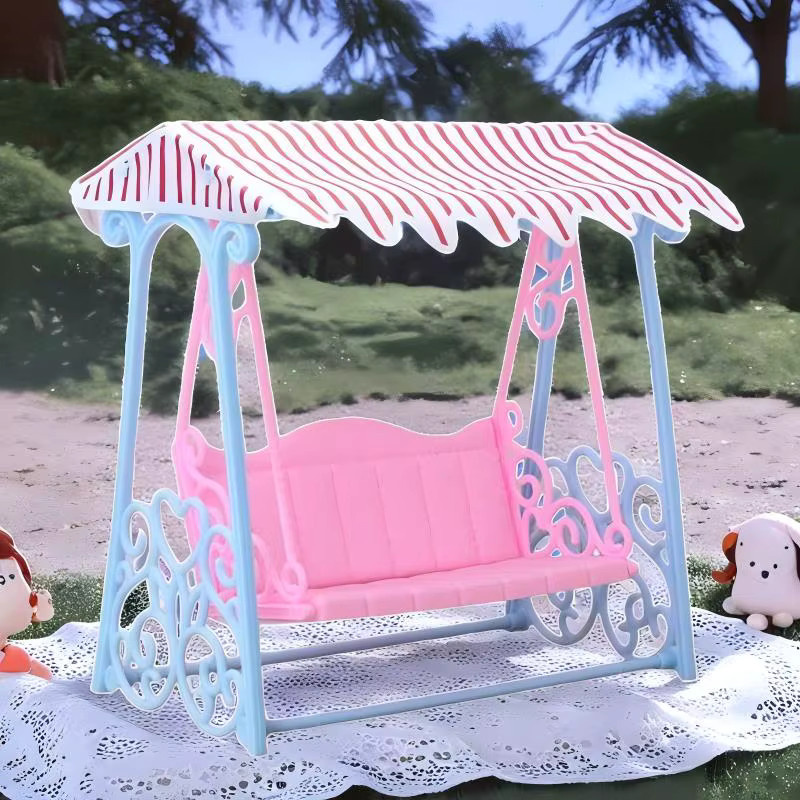 Barnewa Simulations-Schaukel für Puppen, Rosa / Pink, Kunststoff - Bild 2