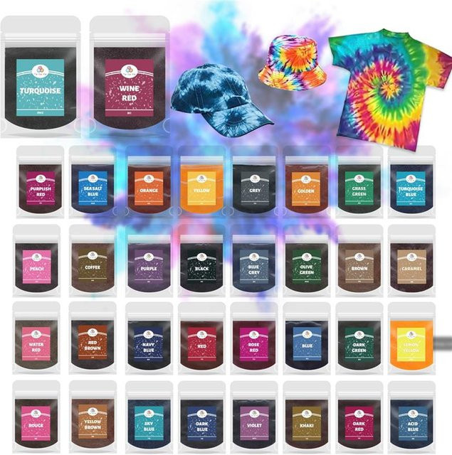 Multifunktionales 6-Farben-Set Textilfarben zur Renovierung von Kleidung aus Baumwolle und Nylon, 10 g - Bild 1