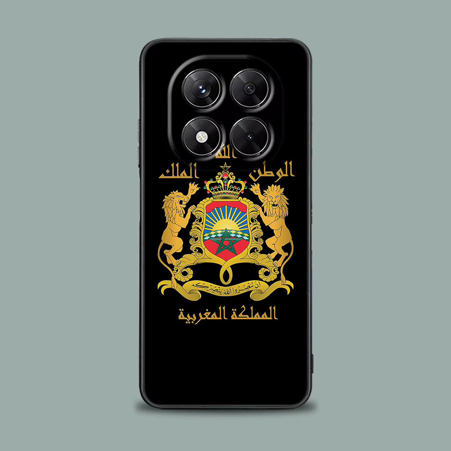 Handyhülle mit Marokko-Flagge und Marokkanischem Reisepass Design für Xiaomi Redmi Note und Redmi Serie, Multicolor - Bild 2