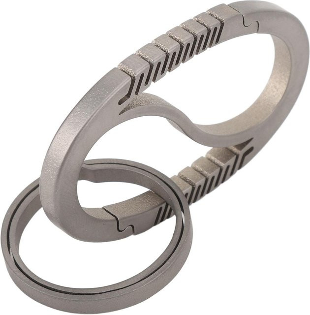 Fishine Schlüsselanhänger Oval, Titanlegierung, gray, Unisex - Bild 1
