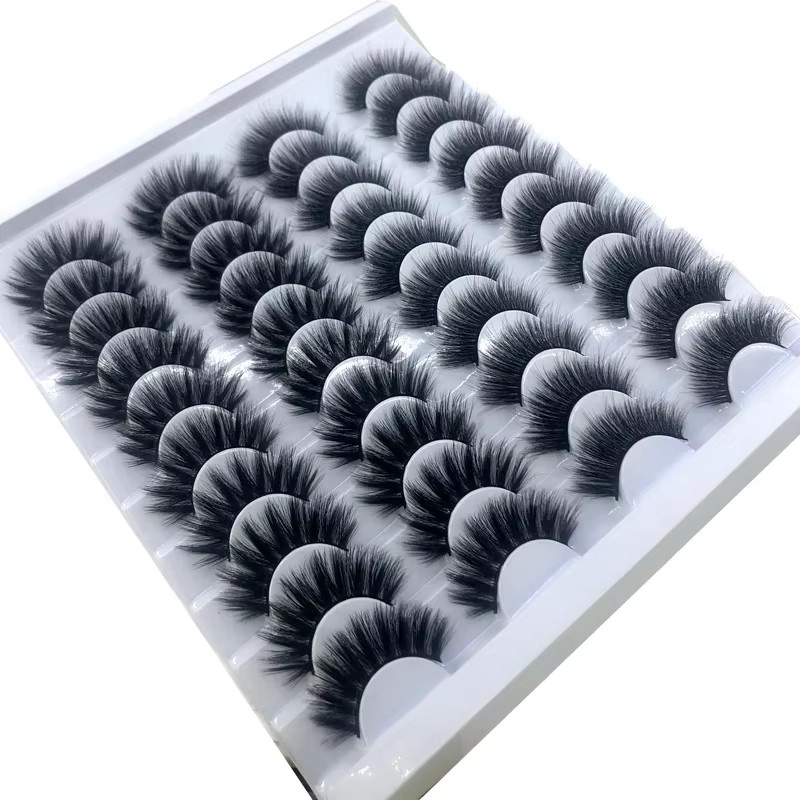 AMSDCN 3D-Nerzwimpern, Black, 20 Paar, Unisex - Bild 3