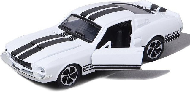 Linyi toy car Mustang Oldtimer Sportwagen Modell, Rückzieher Auto, Metall, ab 6 Jahren - Bild 1