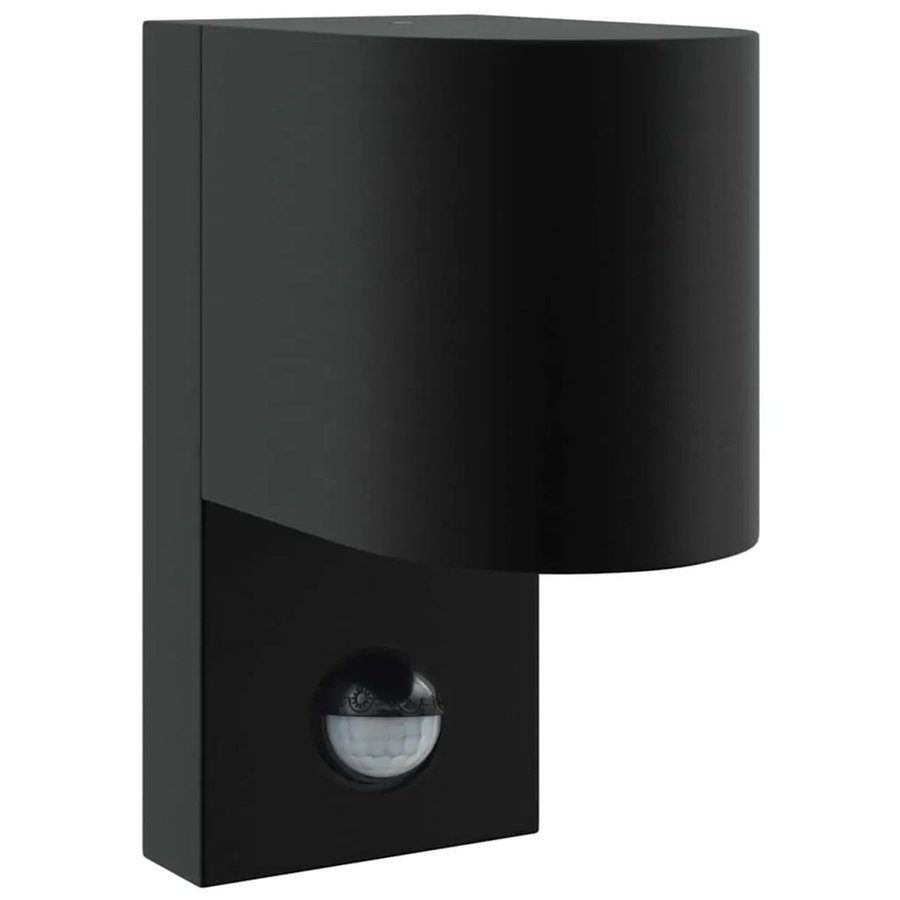 vidaXL Außenwandleuchte Schwarz aus Edelstahl mit Bewegungssensor und IP44 Schutz, B/T/H: 12 x 7 x 15 cm - Bild 2