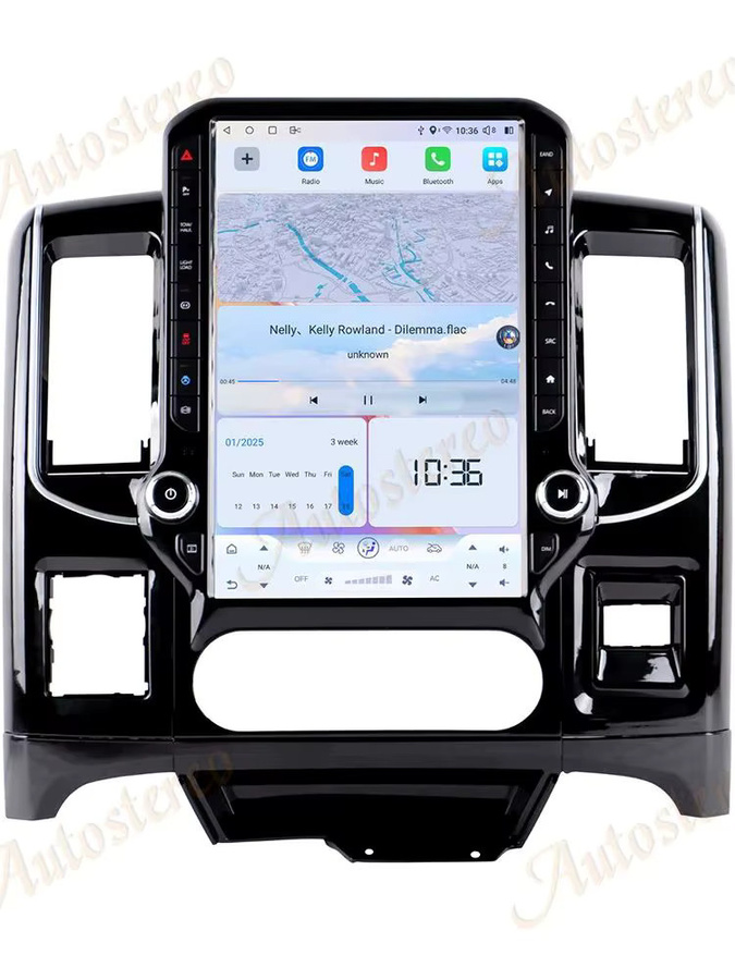 ZWNAV Android Carplay Multimedia Player im Tesla Stil für Dodge RAM 2008-2012 mit 14,5 Zoll Display und GPS, Schwarz - Bild 7
