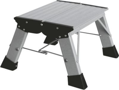 Klapptritt Krause Treppy, 1 Stufe, Silber, Aluminium - Bild 1