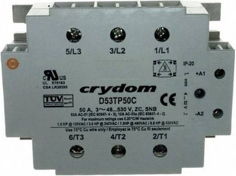 Crydom Halbleiterrelais D53TP25C-10 Panel Mount Grau - Bild 1