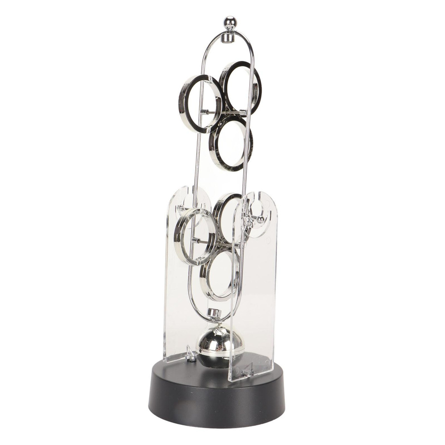 Tooarts Perpetuum Mobile Dekorative Physik Schreibtischspielzeug in Silber - Bild 2