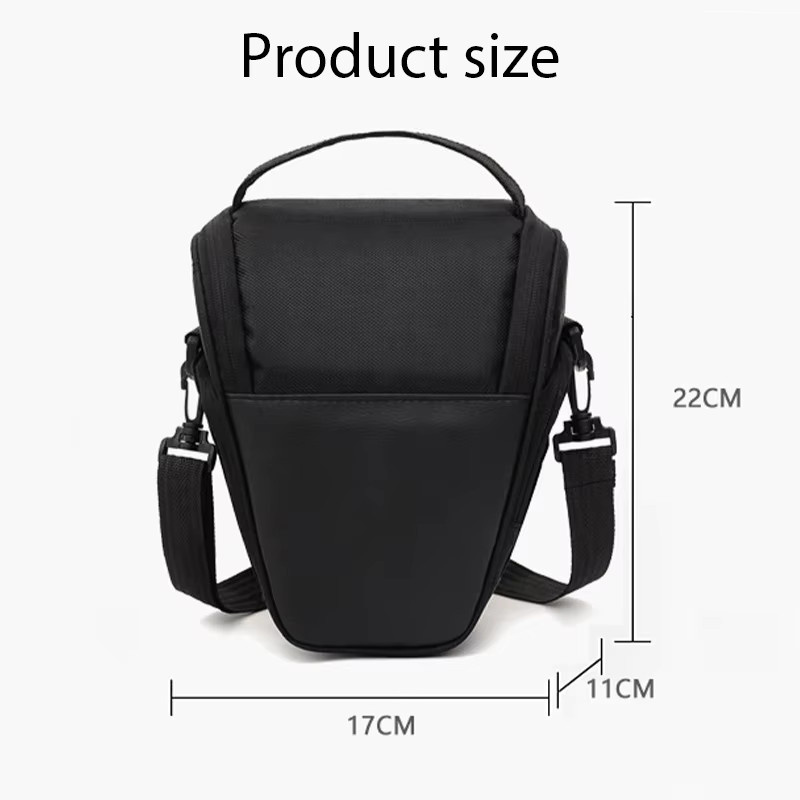 YTYIN SLR Digitalkameratasche aus Nylon in Schwarz, wasserdichte Umhängetasche für Nikon und Canon Fotoausrüstung - Bild 6