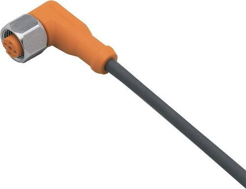 ifm electronic Anschlussleitung EVM040 mit Buchse, gewinkelt, 5 Pol, orange, 5 m - Bild 1